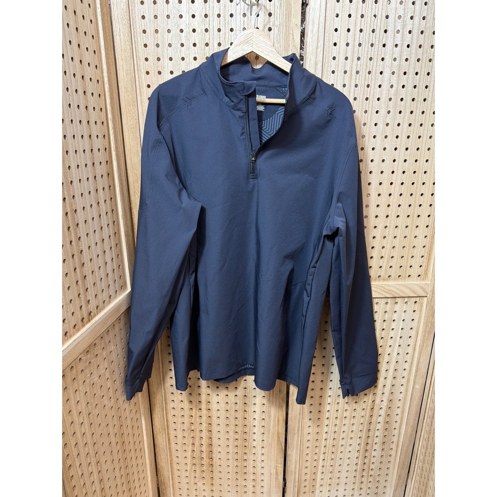 Under Armour Mens ColdGear Infrared Quarter Zip Pullover Navy Blue XL Loose Fit